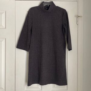 Simple grey turtleneck dress - classic and cute